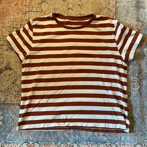 Everlane striped boxy tee